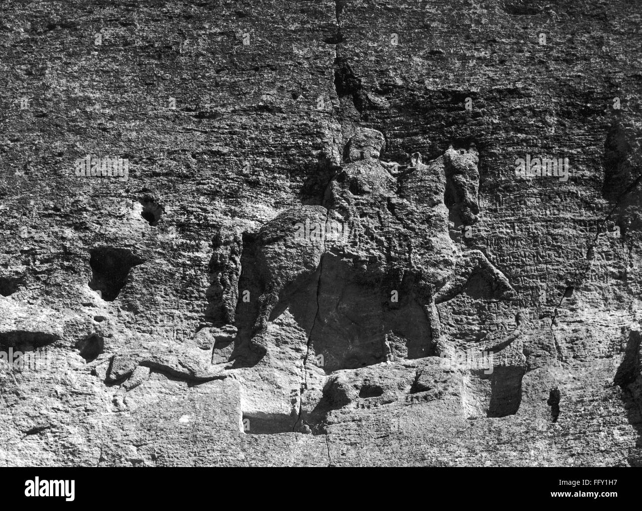BULGARIA: MADARA RIDER. /nThe 'Madara Rider,' a rock relief depicting a ...