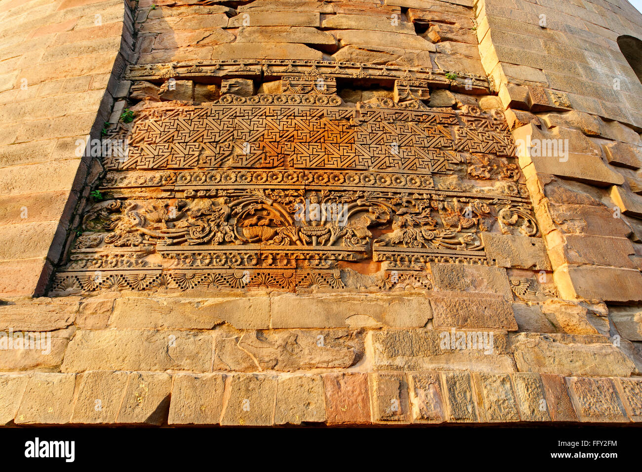 Dhamekh stupa Fifth century A.D. Sarnath near Varanasi , Uttar Pradesh , India Stock Photo