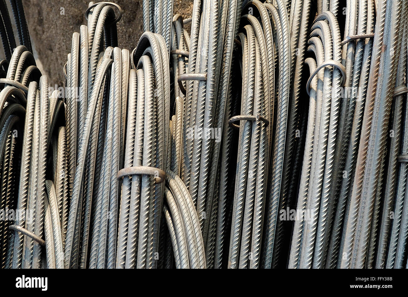 Steel rods used for construction Stock Photo Alamy