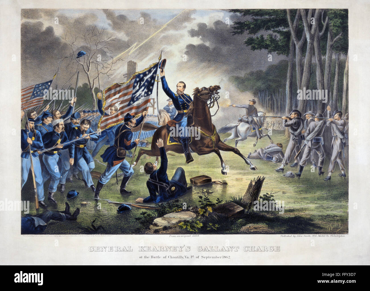American civil war battle chantilly High Resolution Stock Photography