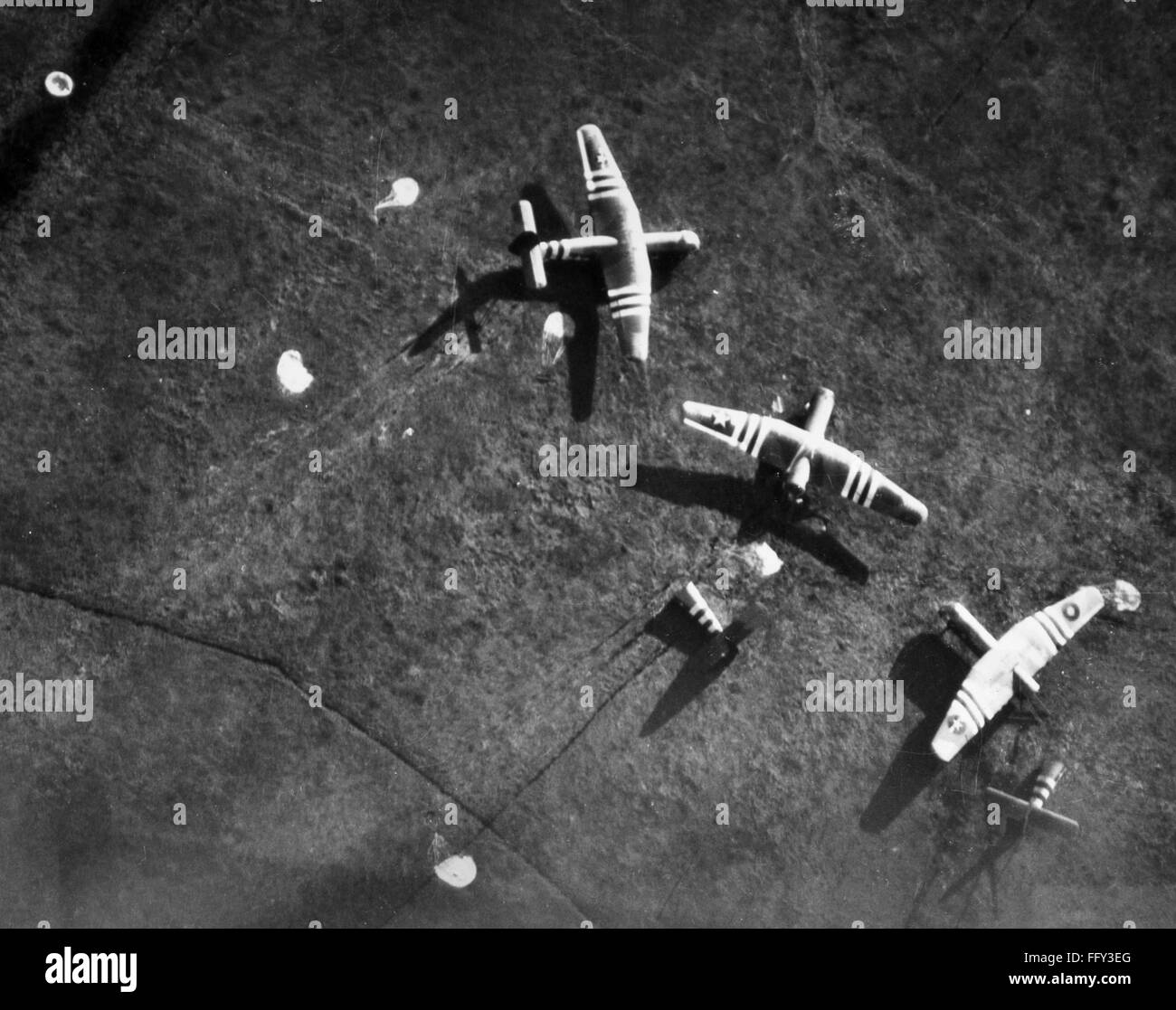 WORLD WAR II NORMANDY. /nBritish Airspeed Horsa gliders which brought