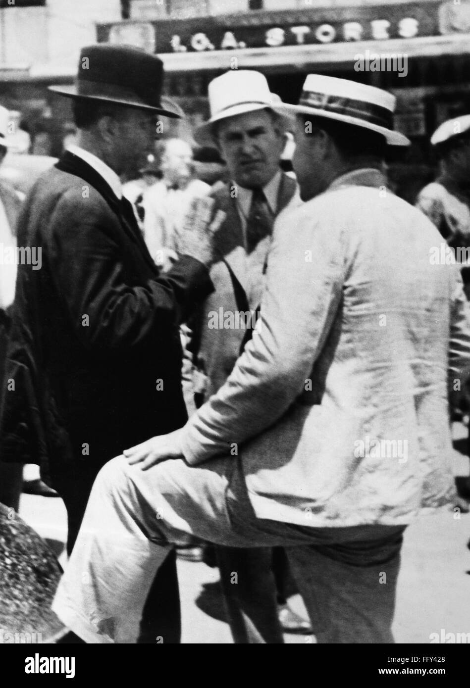 FRANK HAMER (18841955). /nTexas Ranger (left), known for tracking down