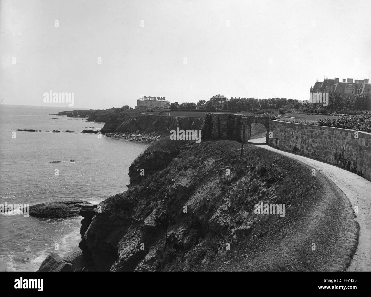 NEWPORT CLIFF WALK, c1890. /nThe cliff walk in Newport, Rhode Island