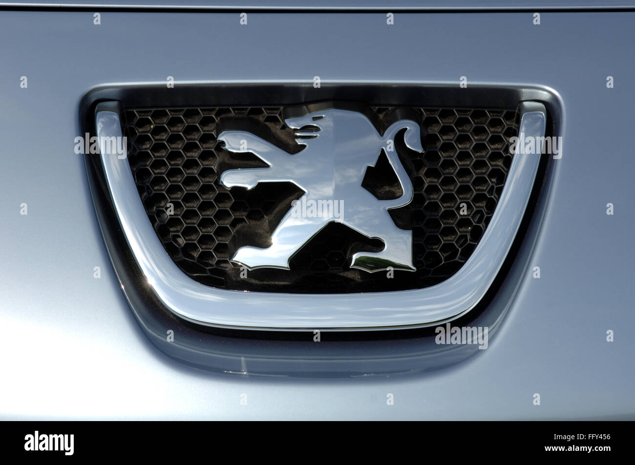 Peugeot 207 Front Badge Chrome Black.