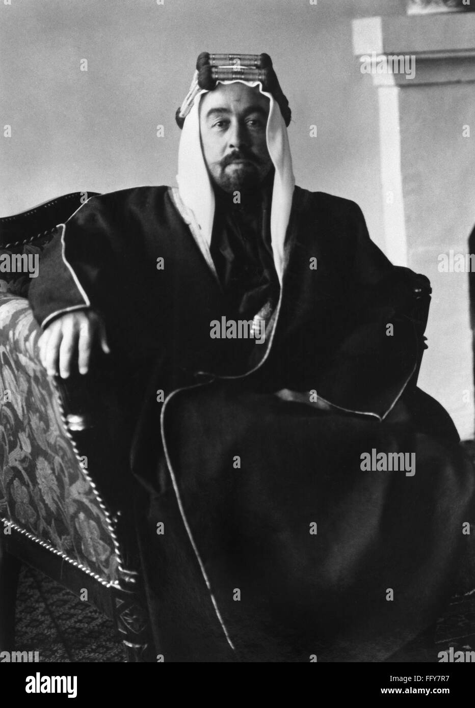 ABDULLAH I (1882-1951). /nArab nationalist and king of Jordan ...