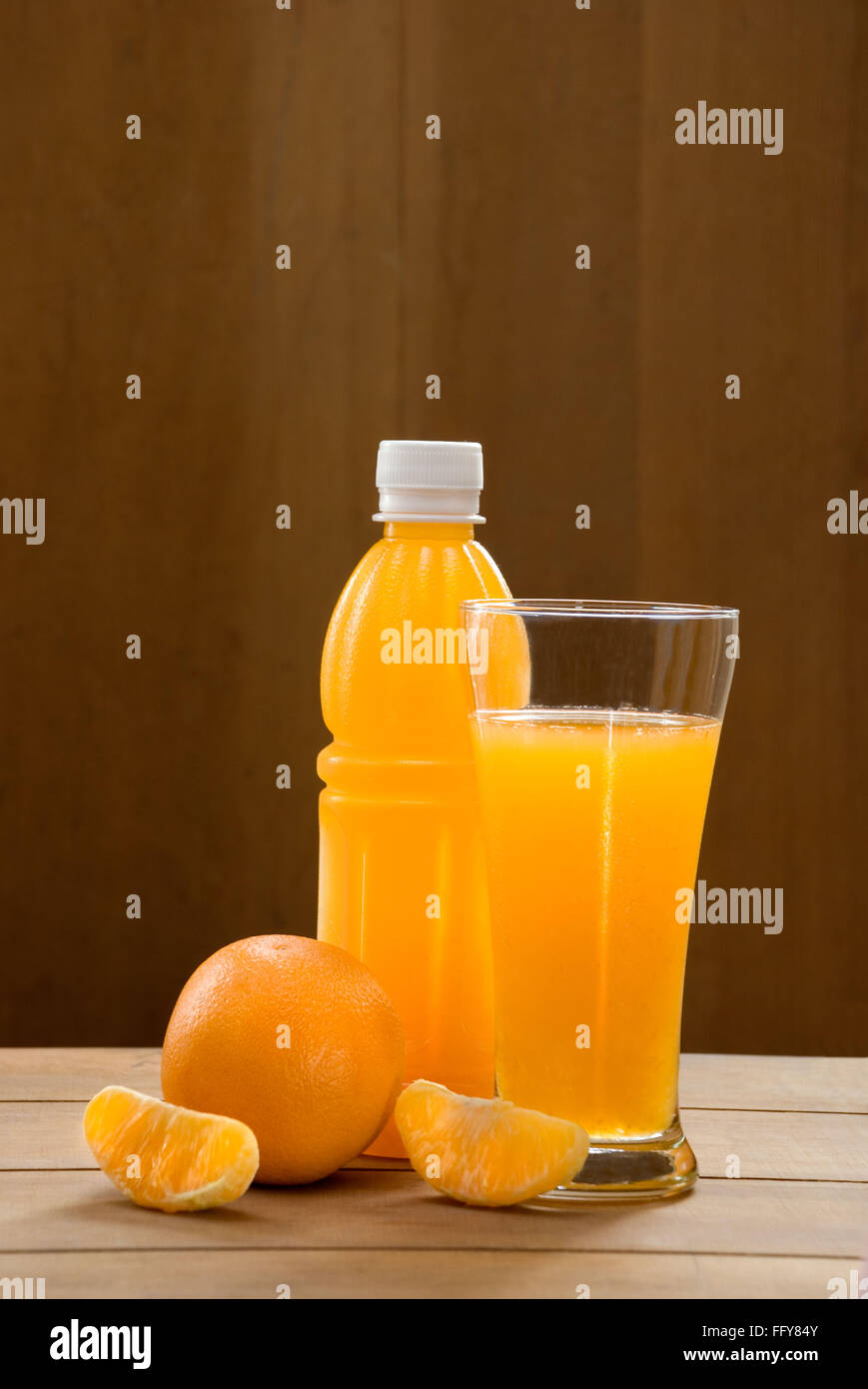 Drink One Peel Orange Fruit With Juice In Bottle And Glass Stock Photo Alamy