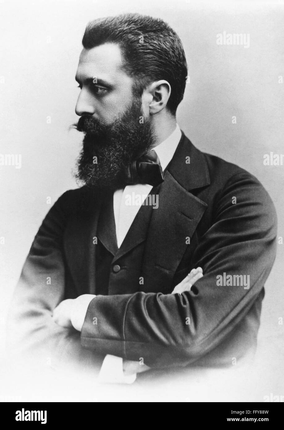THEODOR HERZL (1860-1904). /nHungarian journalist and founder of Zionism. Undated photograph. Stock Photo