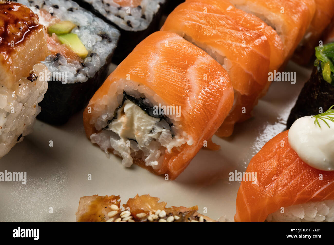 rice food japanese eating sushi staple prepared gourmet fish raw salmon