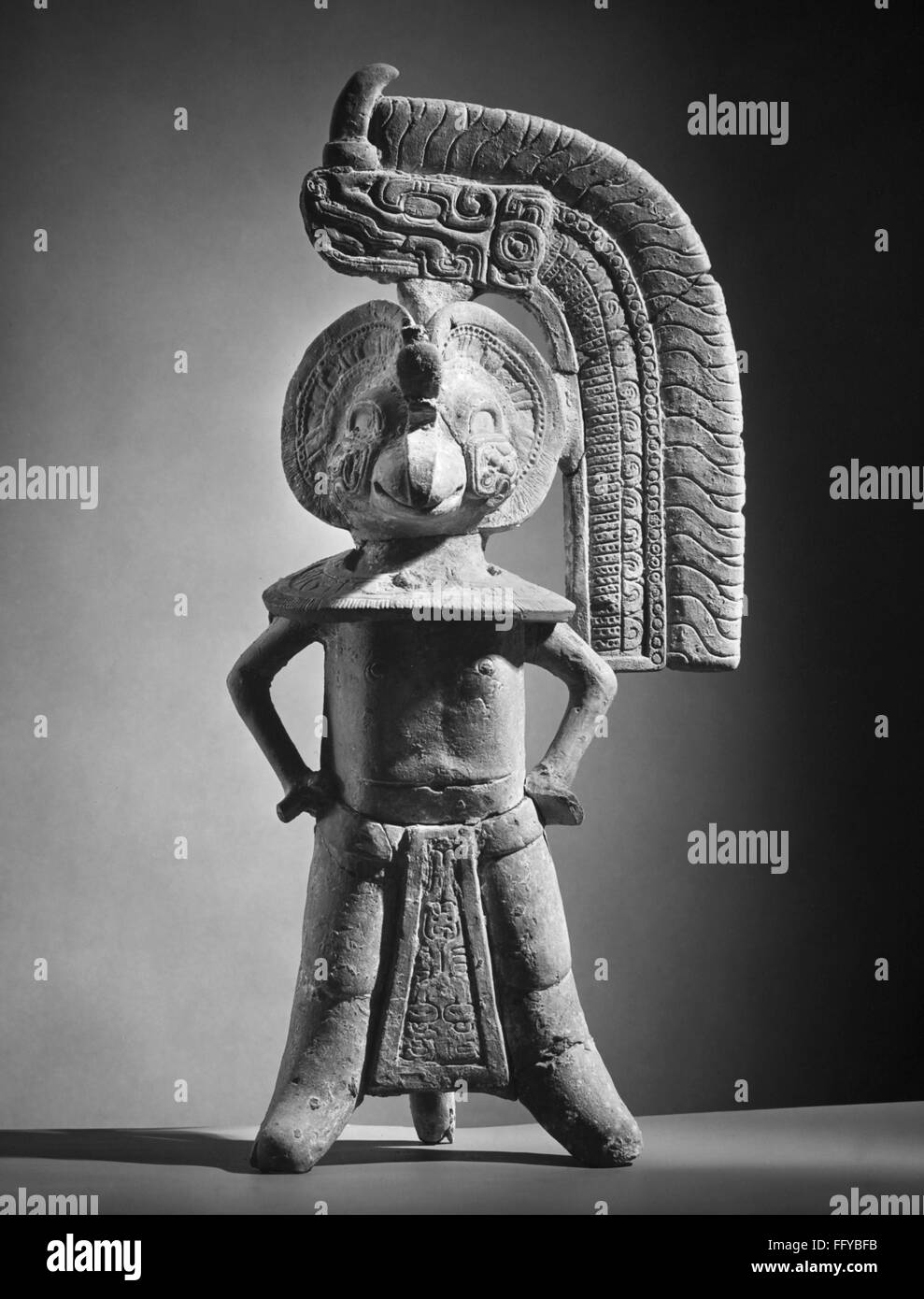 MEXICO WHISTLE FIGURE. /nCeramic whistle in the form of a birdheaded