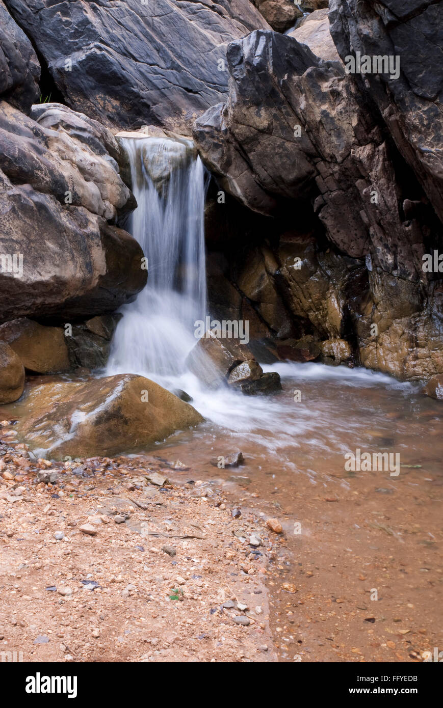 thottikallu falls or TK Falls near Bannerghatta in Bangalore at Stock