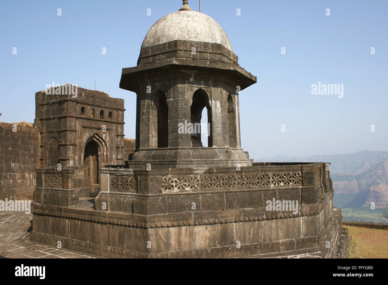 Samadhi memorial of Shivaji Maharaj in Raigad fort , Pachad ...