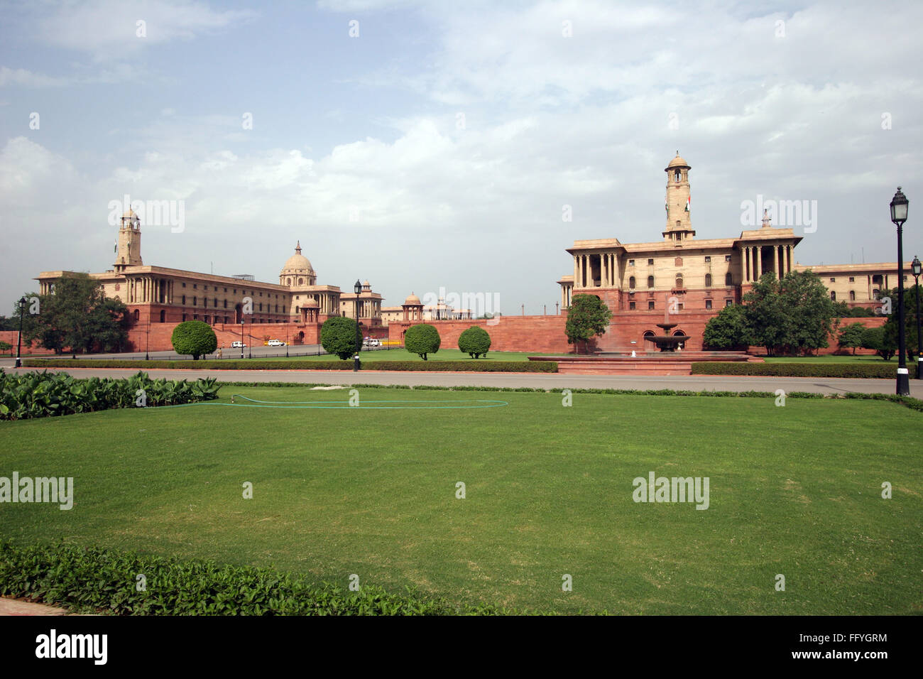 North and South blocks of Rashtrapati Bhavan , New Delhi , India Stock