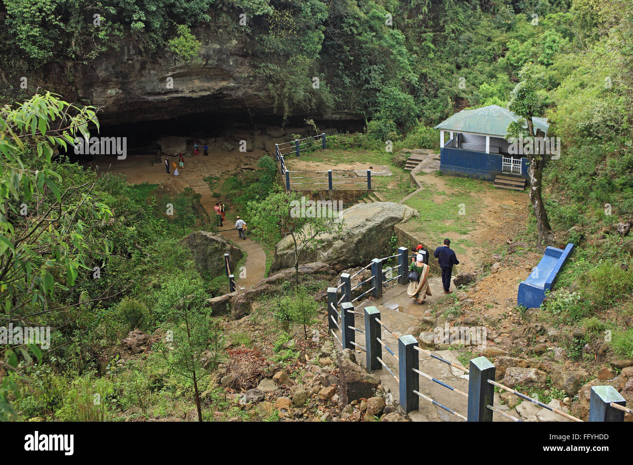 Mawsynram cave ; Cherrapunji ; Meghalaya ; India Stock Photo