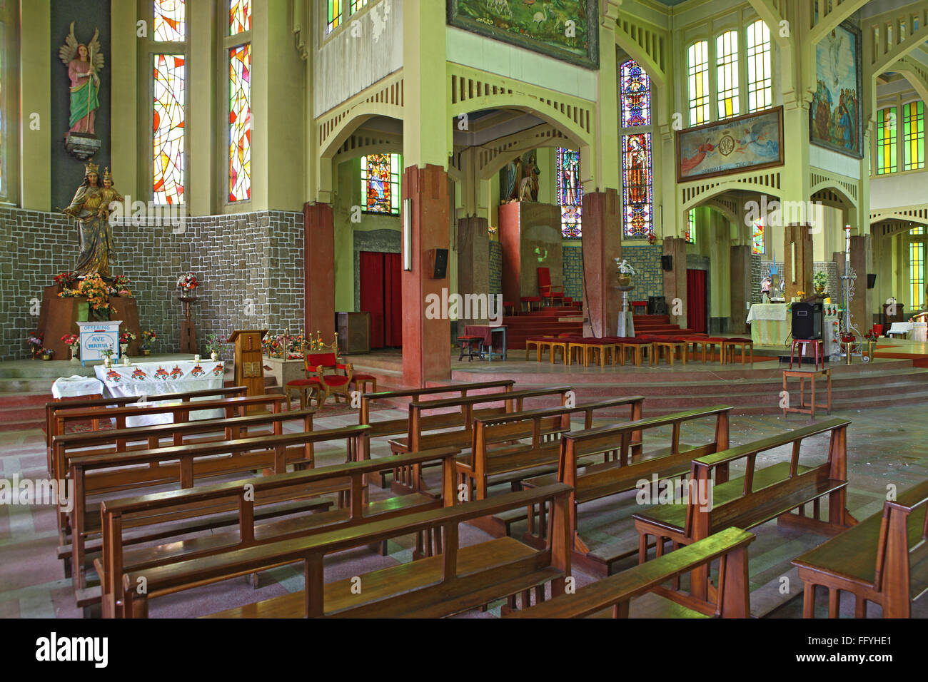 Interior church shillong meghalaya india hires stock photography and