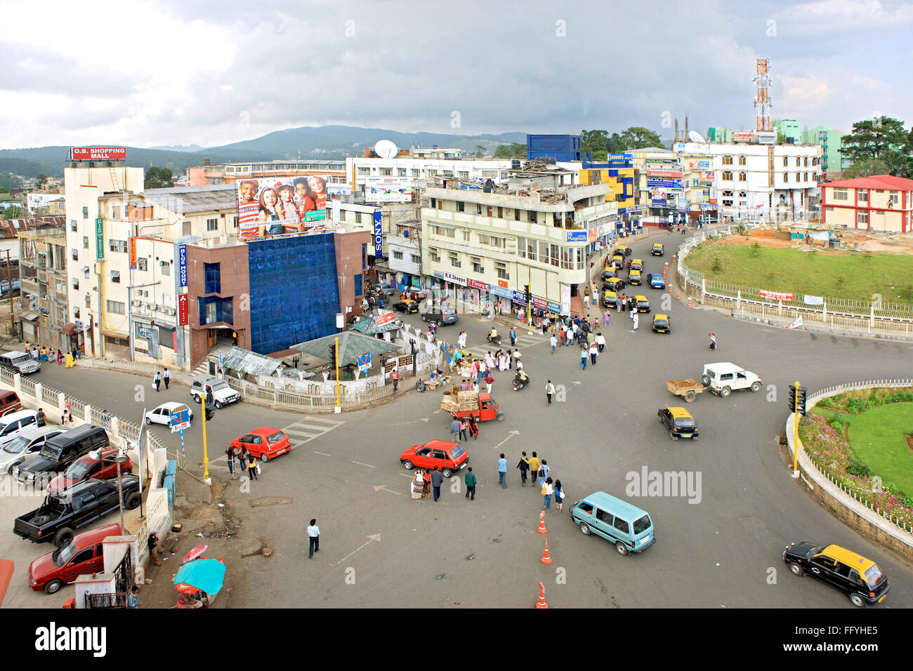 Aerial of shillong town ; Meghalaya ; India - hma 225746 Stock Photo