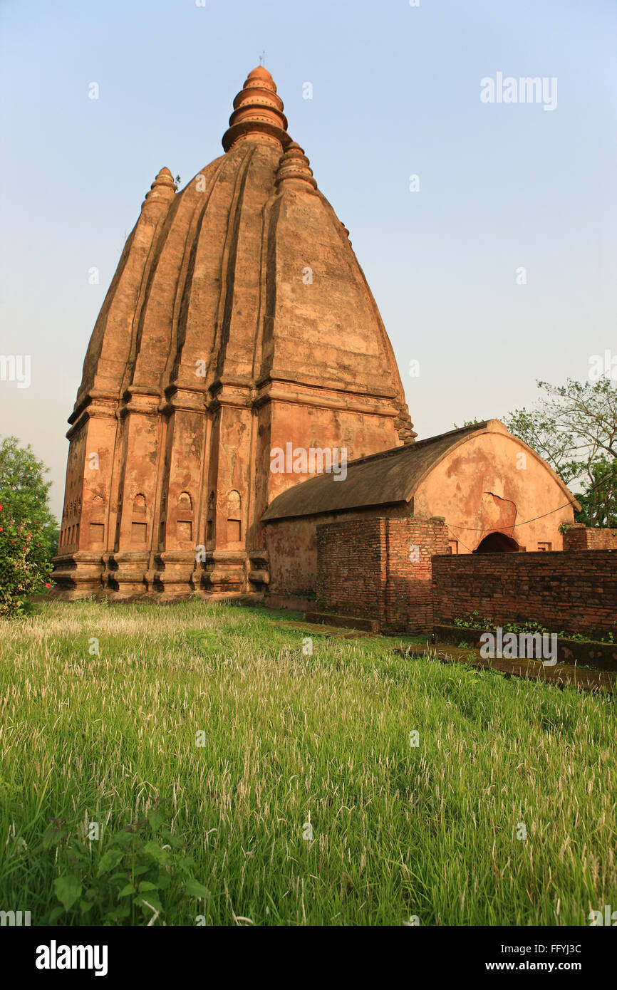 Shiva dole temple on rudrasagar tank ; Sivsagar ; Assam ; India Stock Photo