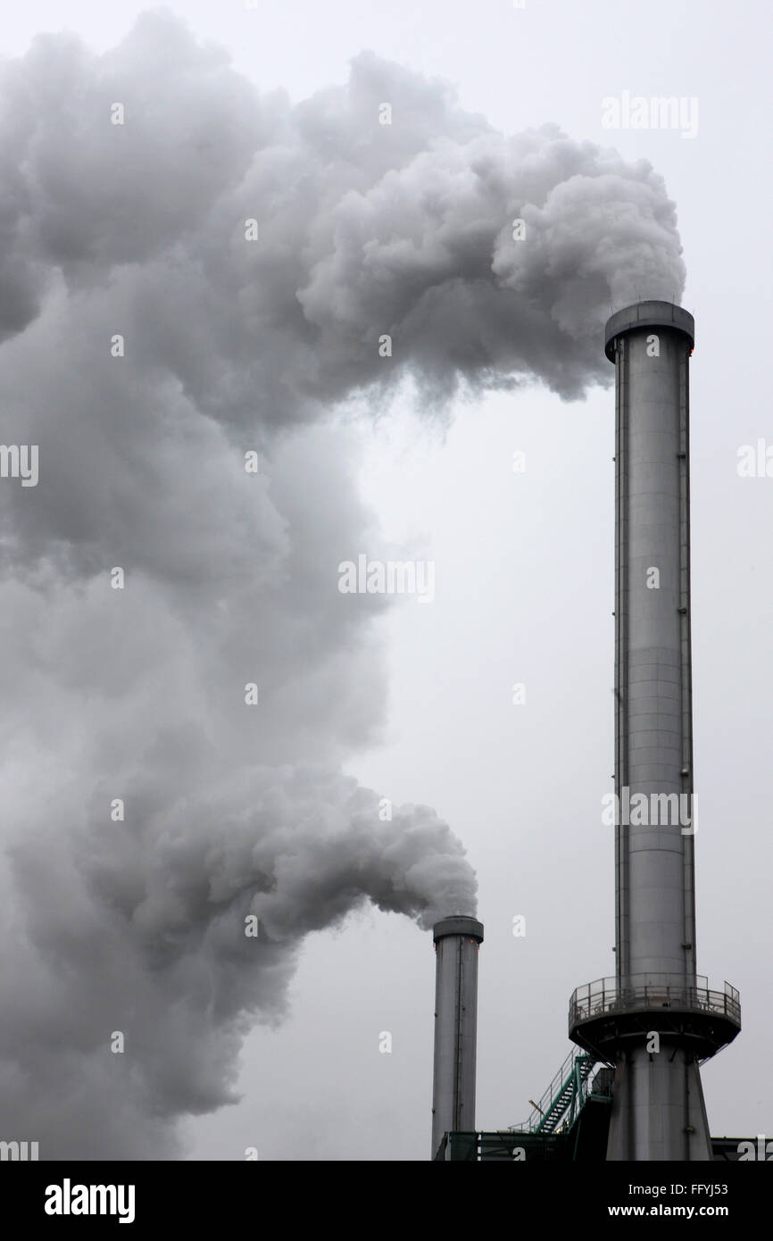Envioronmental pollution by industries paris france Stock Photo