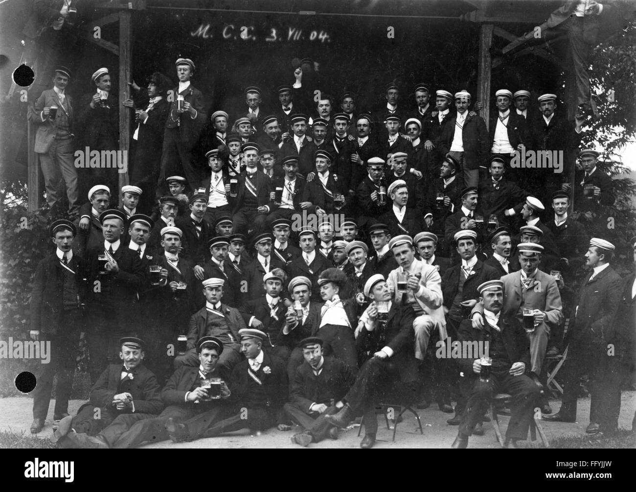pedagogy, students, members of students' corps, 3.7.1904, Additional-Rights-Clearences-Not Available Stock Photo