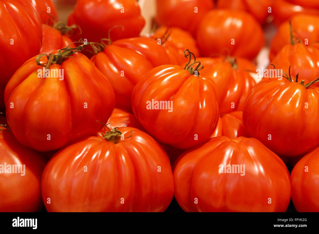 Vegetables Red Tomatos India Stock Photo