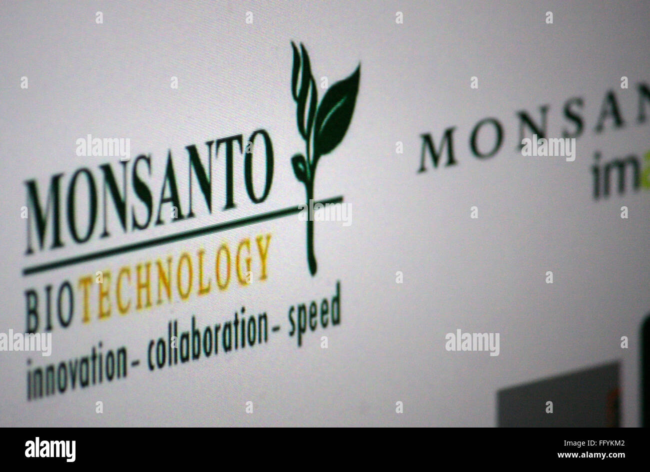Markenname: 'Monsanto'. Stock Photo