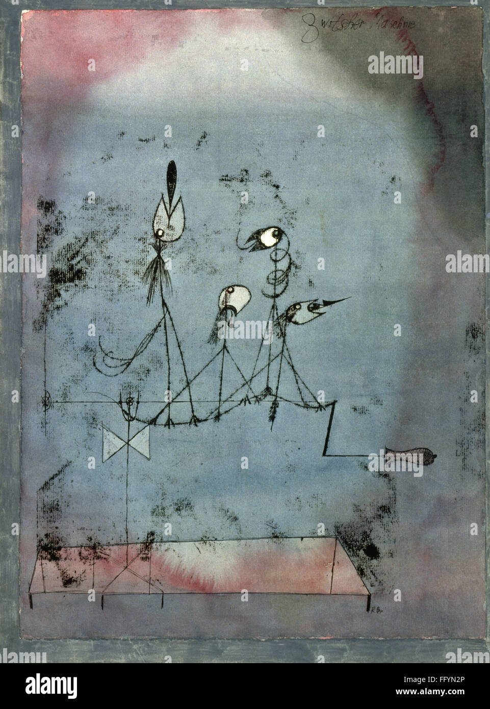 KLEE: TWITTERING MACHINE. /n'Twittering Machine.' Oil transfer ...