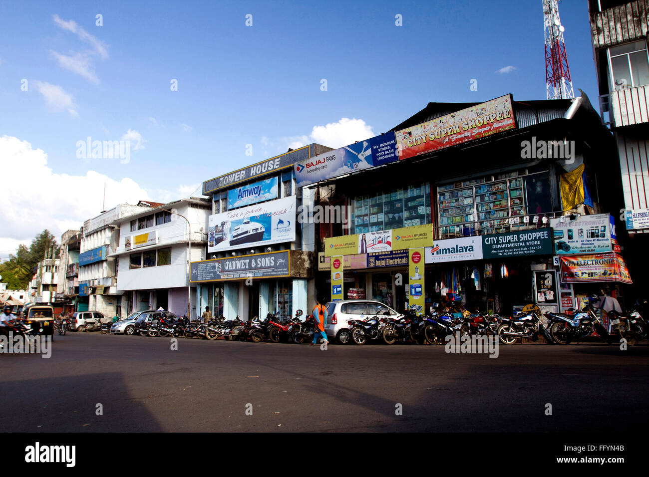 Aberdeen Bazar Port Blair at Andaman islands India Asia Stock Photo Alamy