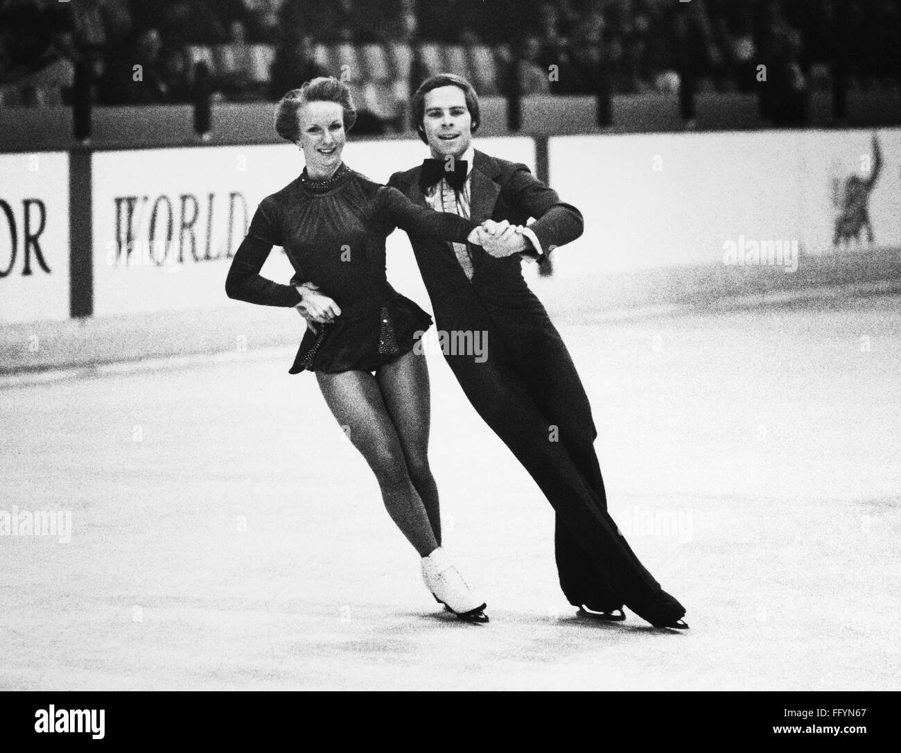 ICE DANCERS, 1975. /nAmerican ice dancing couple Colleen O'Connor and