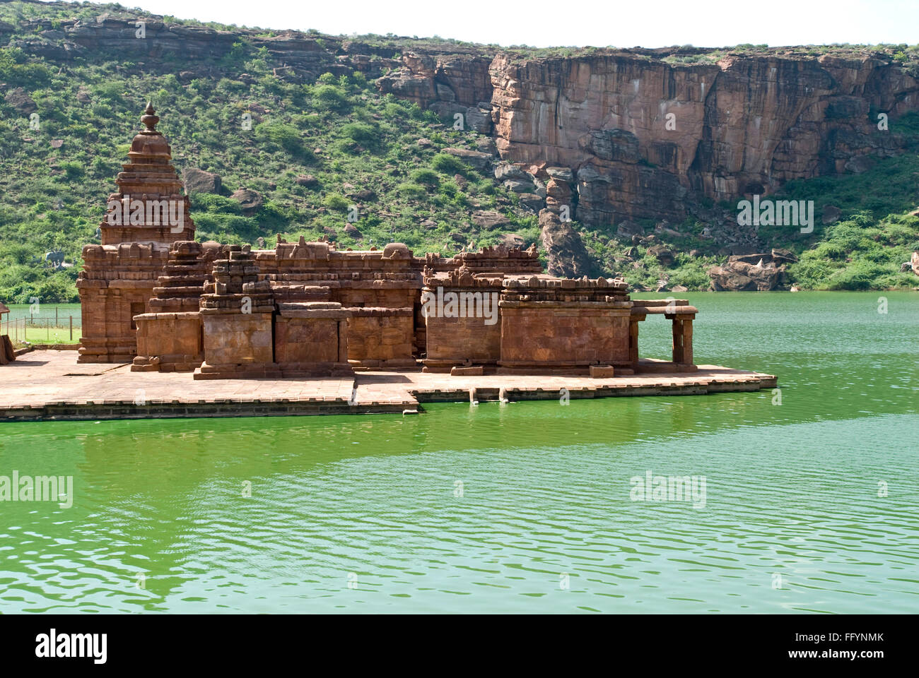 Bhutanatha temple near eastern bank of Agasthya tirtha tank in Badami