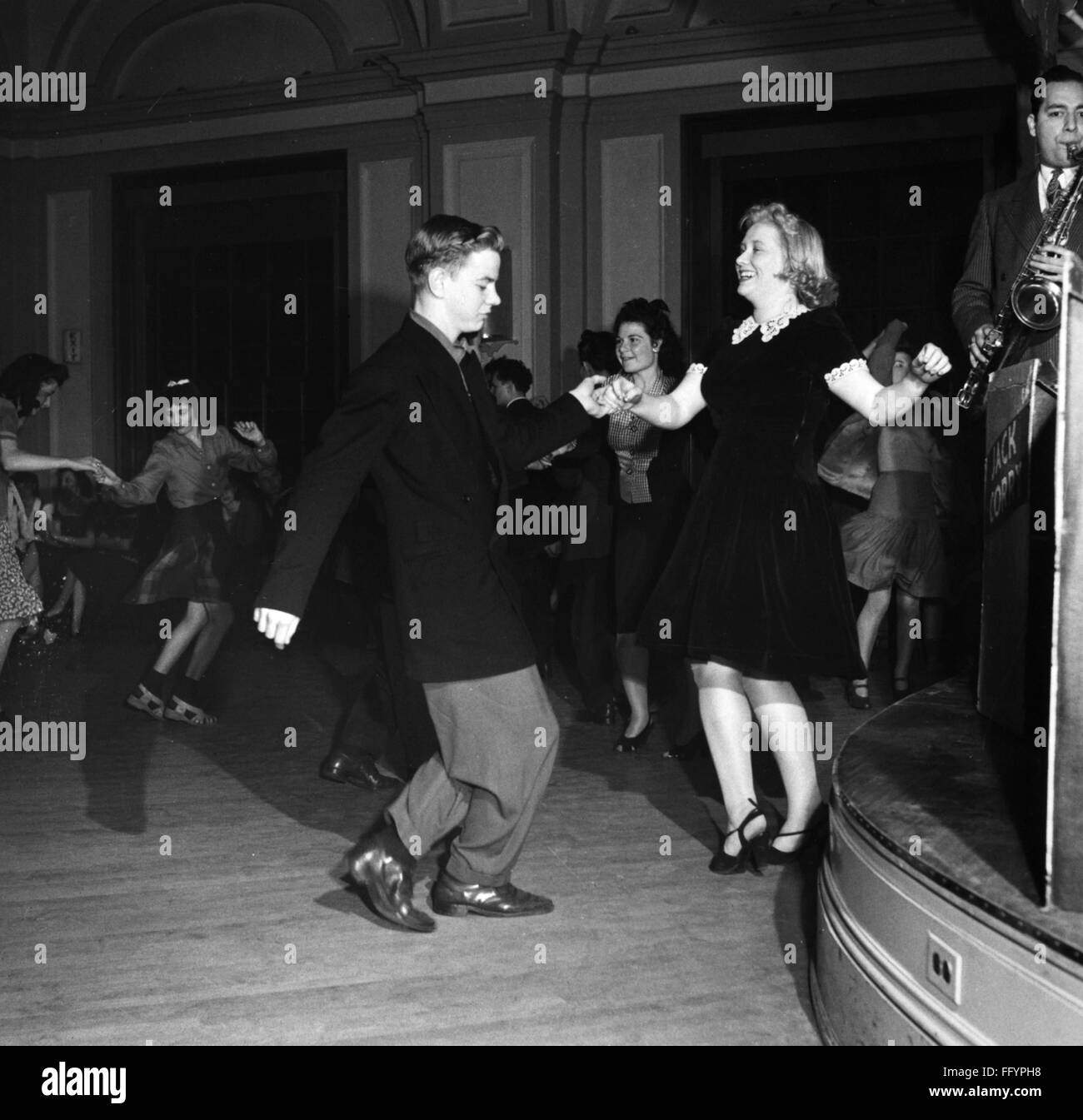 DANCE JITTERBUG, 1943. /nCouples dancing the Jitterbug at and Elk's