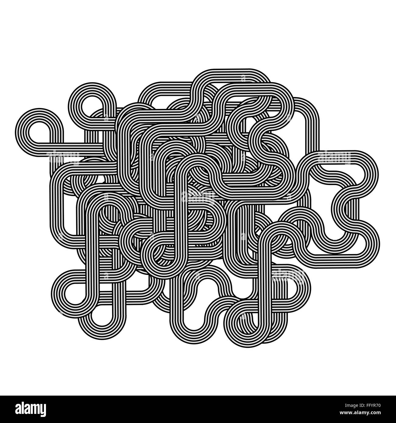 Black White Striped Line Symbol Stock Photo Alamy