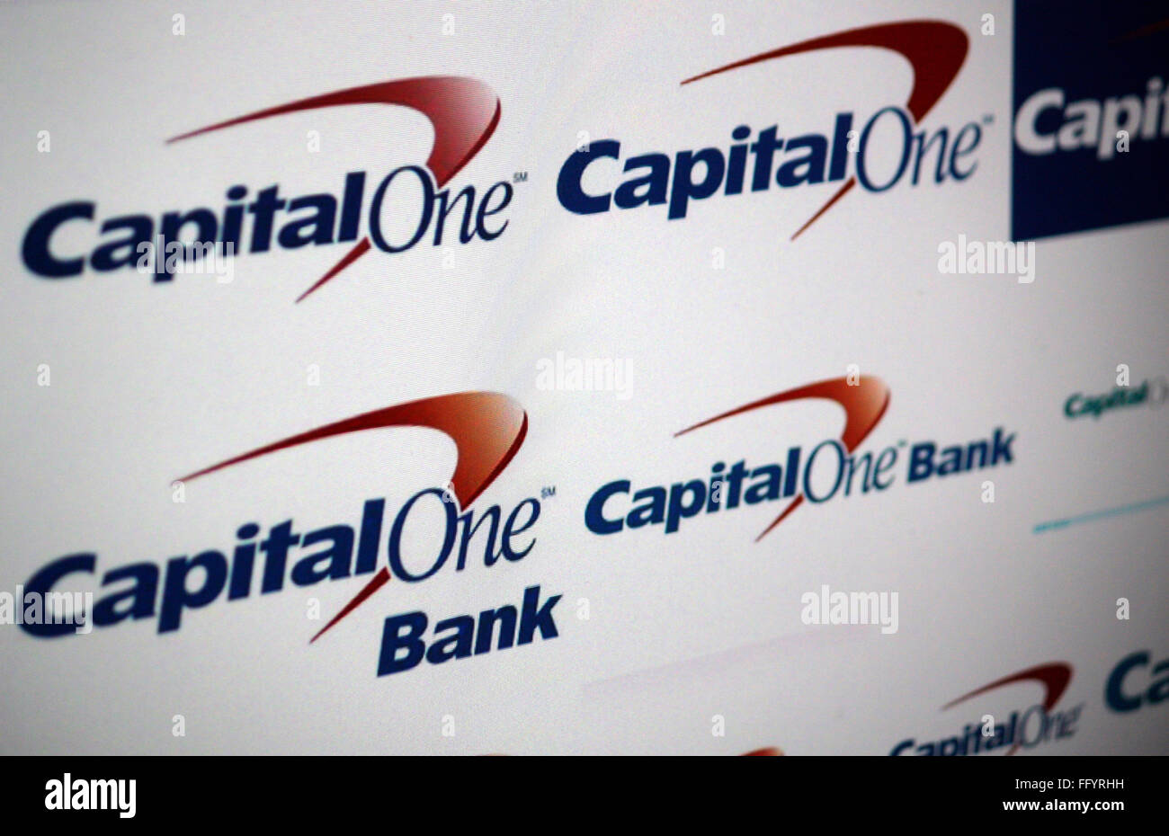 Markenname: 'Capital One'. Stock Photo