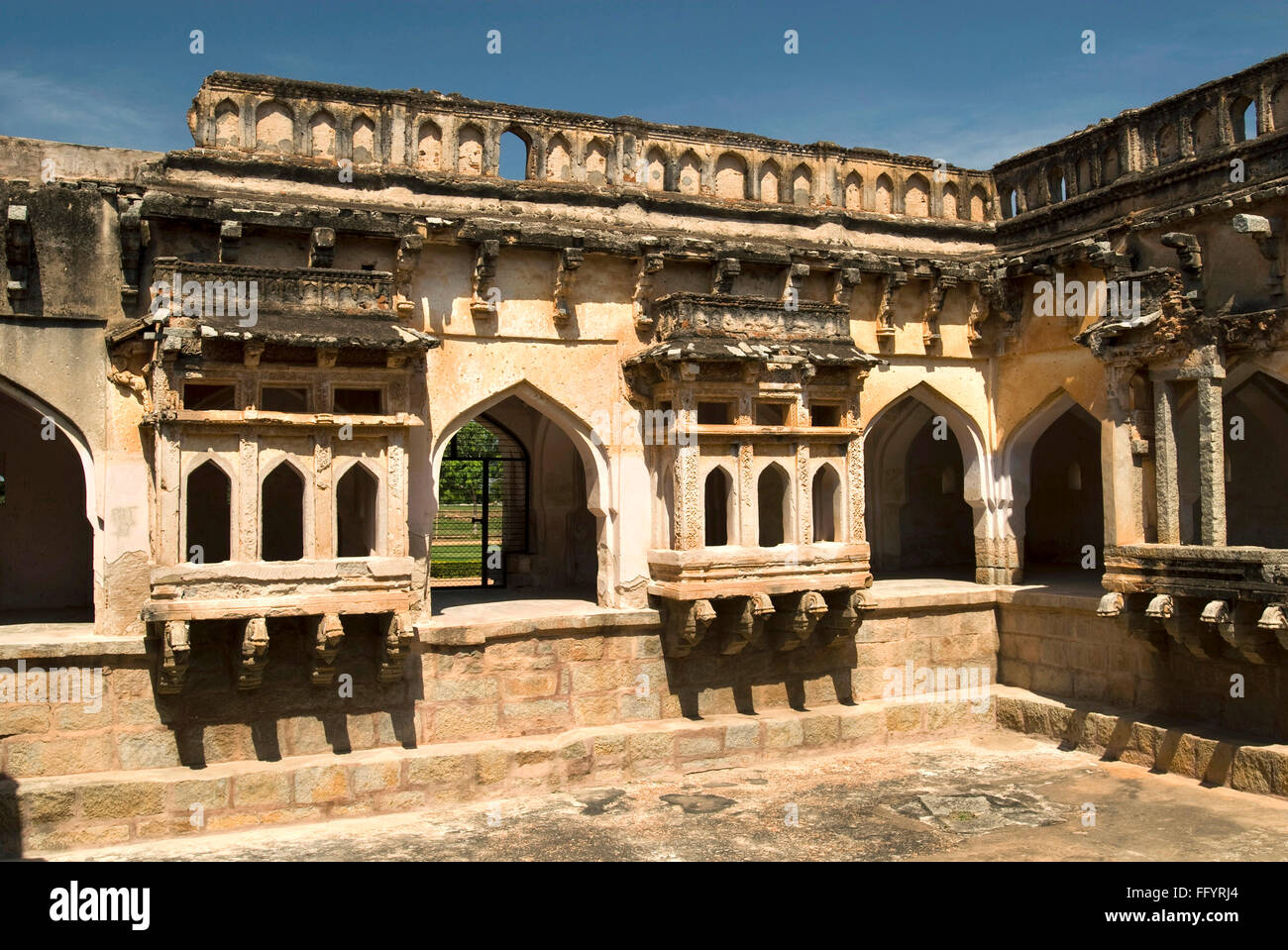 Queen's Bath in Hampi , Karnataka , India Stock Photo Alamy