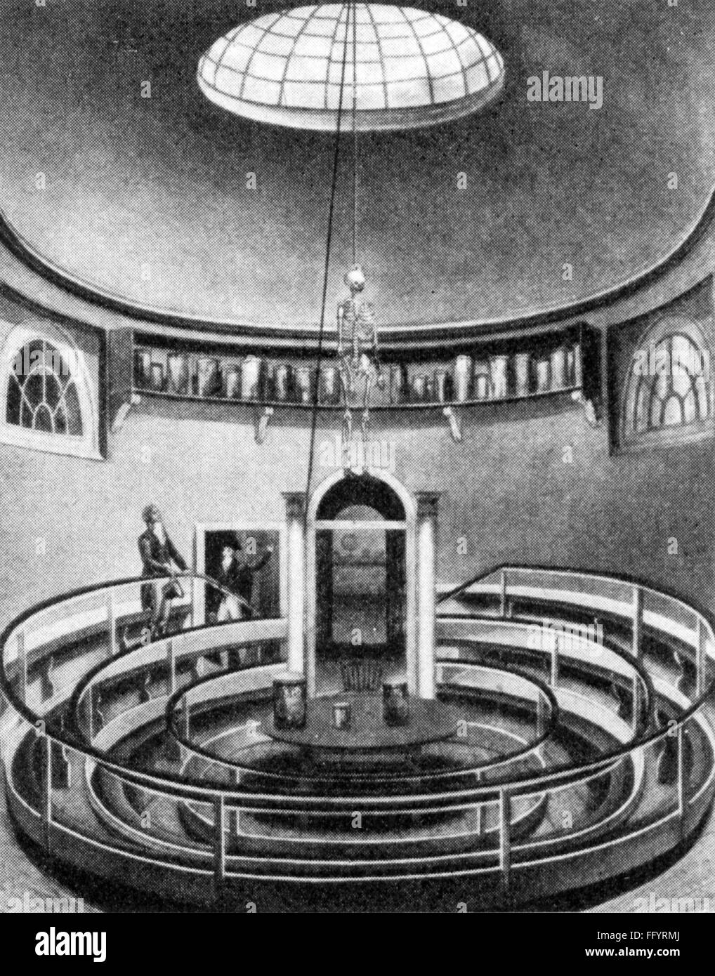 pedagogy, university, anatomical theatre of Sir Busick Harwood, Cambridge, engraving by Augustus Charles Pugin (1762 - 1832), late 18th century, 18th century, graphic, graphics, Great Britain, lessons, classes, medicine, medicines, anatomy, surgery, lecture room, lecture rooms, hall, halls, pedagogy, paedagogy, education, university, universities, theatre / theater, theatres, theaters, historic, historical, people, Additional-Rights-Clearences-Not Available Stock Photo