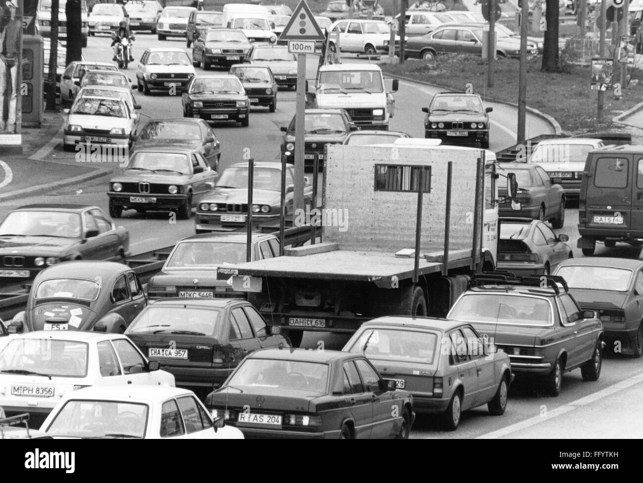 transport / transportation, street, traffic jam, Germany, Munich