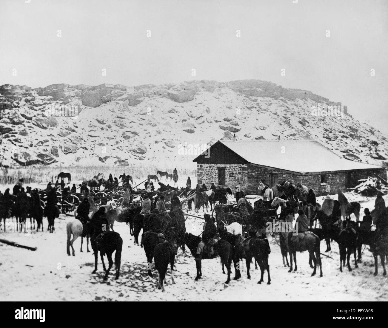 Navajo indian horse Black and White Stock Photos & Images - Alamy