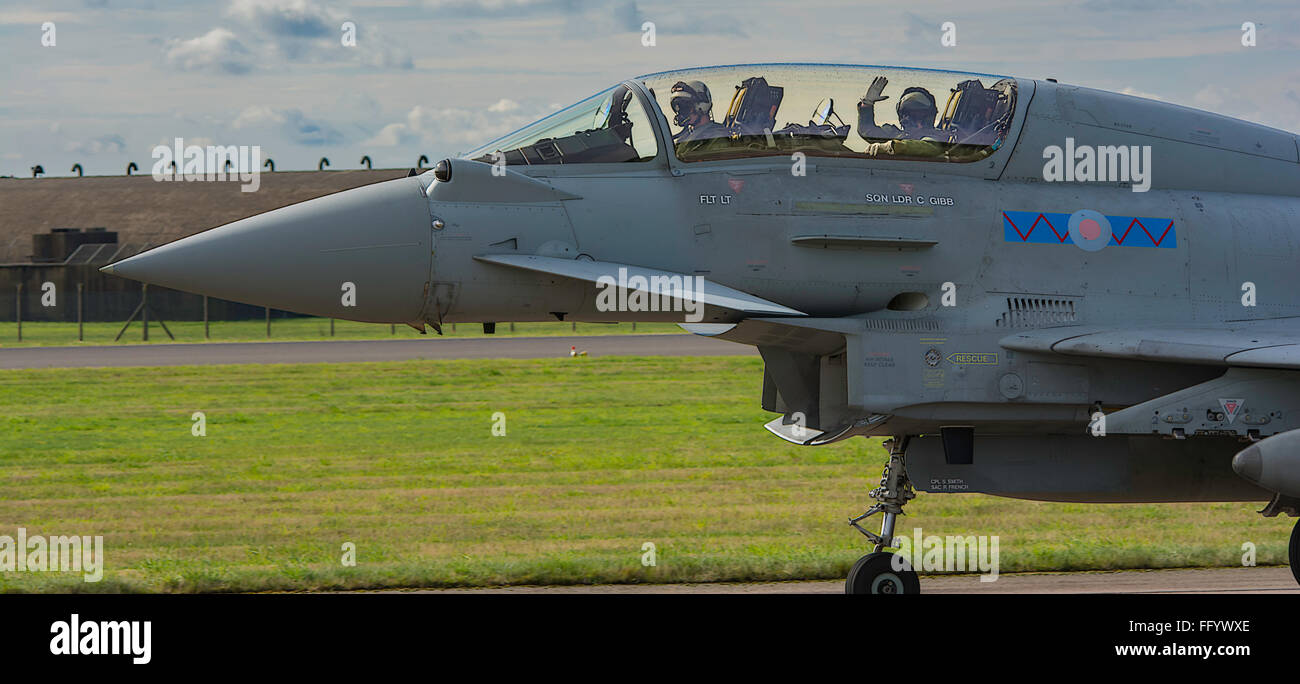 Raf Typhoon Coningsby Stock Photo