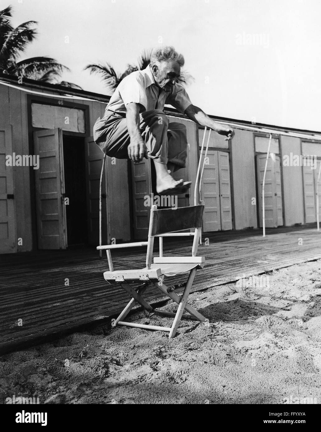 BERNARR MACFADDEN /n(18681955). American physical culturist. Jumping