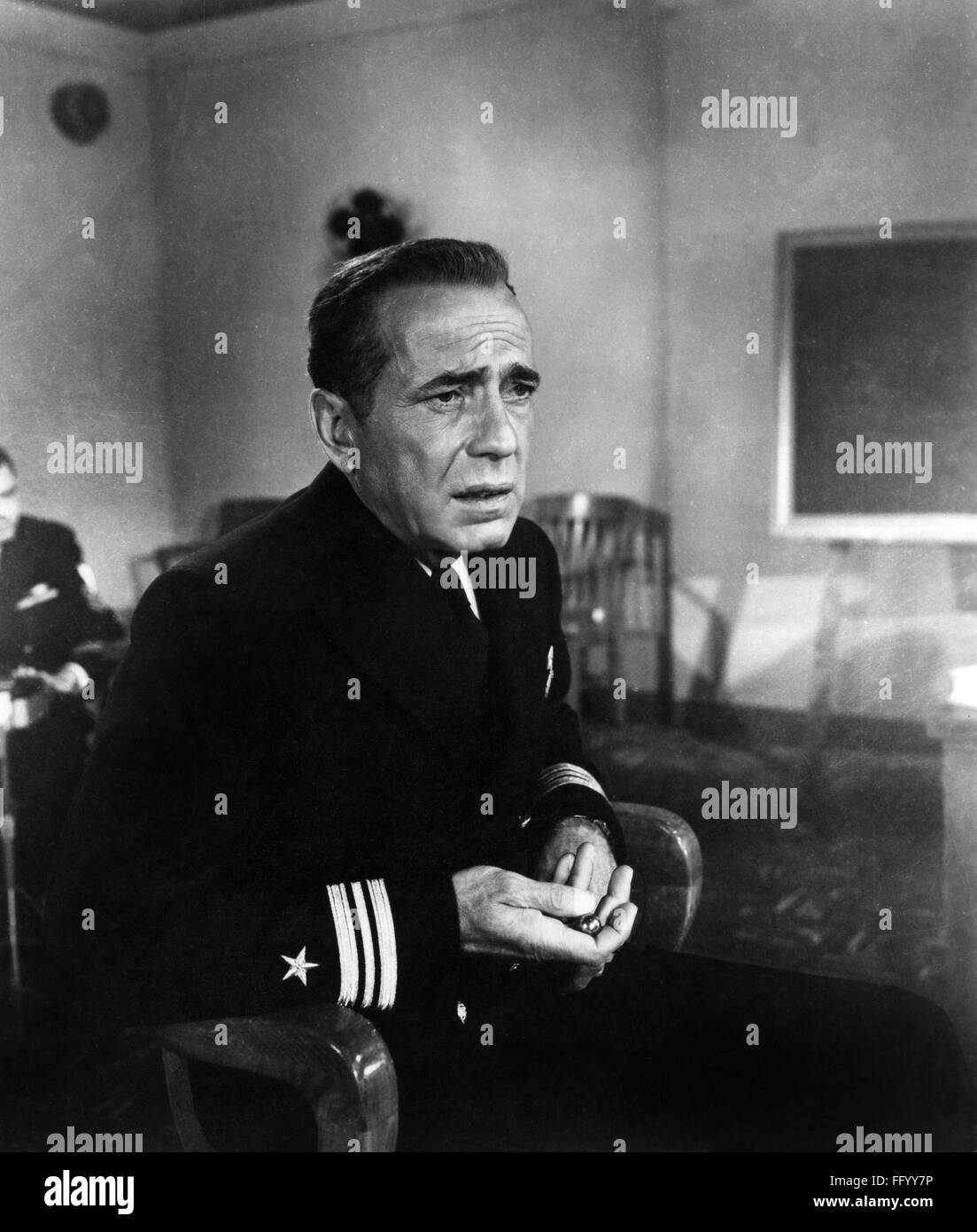 THE CAINE MUTINY, 1954. /nHumphrey Bogart in 'The Caine Mutiny,' directed by Edward Dmytryk, 1954. Stock Photo