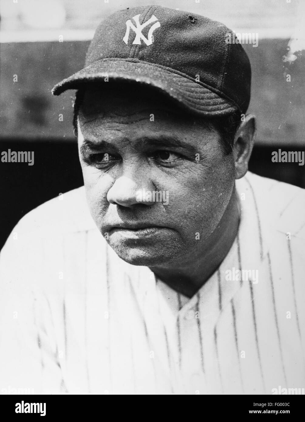 American baseball player George Herman Ruth known as 'Babe' Ruth