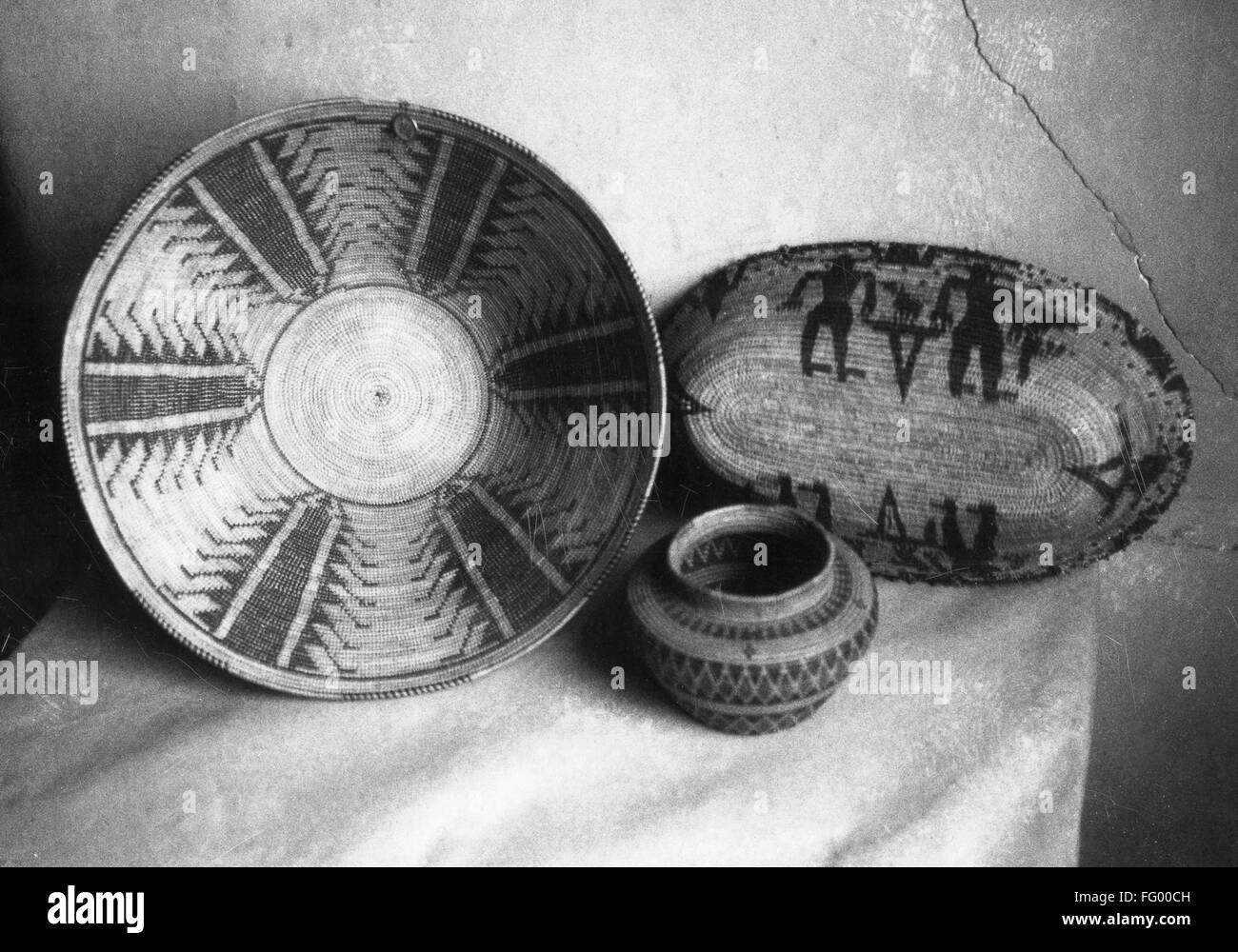 NATIVE AMERICAN BASKETS. /nWoven baskets of California Native Americans