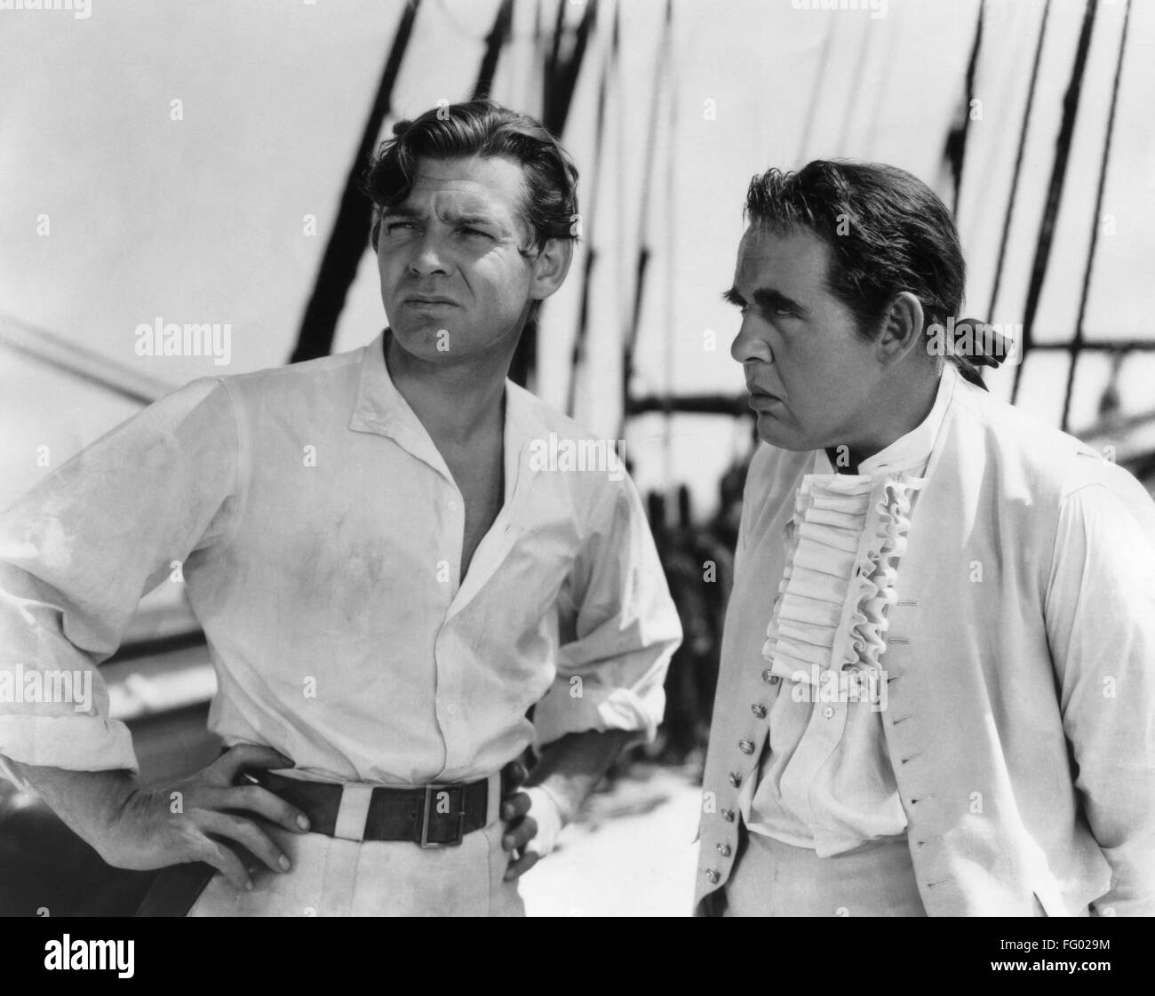 MUTINY ON THE BOUNTY, 1935. /nClark Gable as Fletcher Christian and