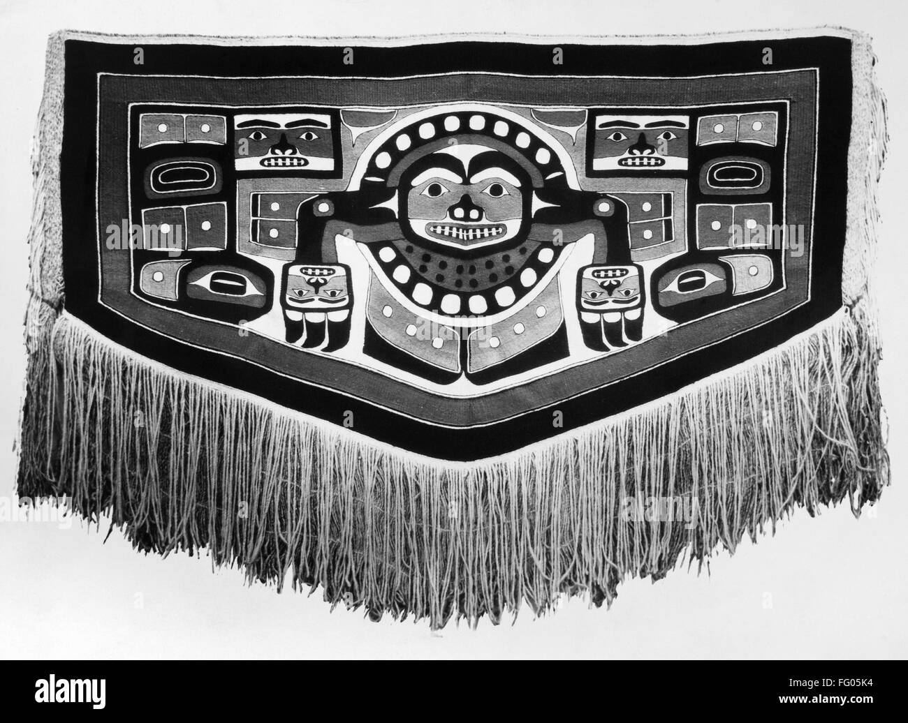 ALASKA CHILKAT BLANKET. /nChilkat dancing blanket with octopus design