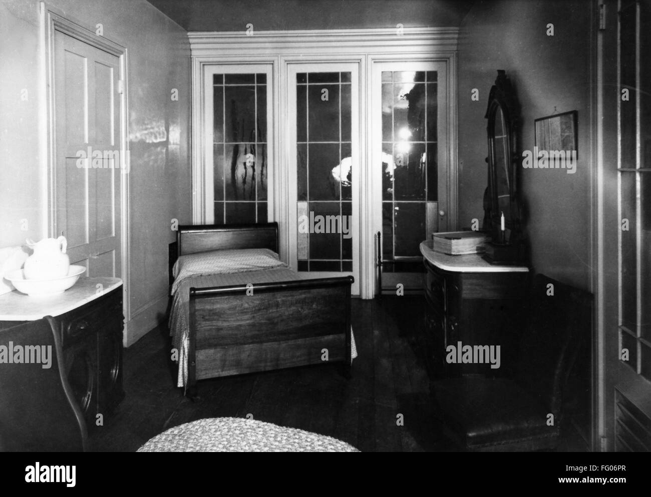 TRENTON STATE HOSPITAL. /nDorothea Dix's bedroom in the Trenton