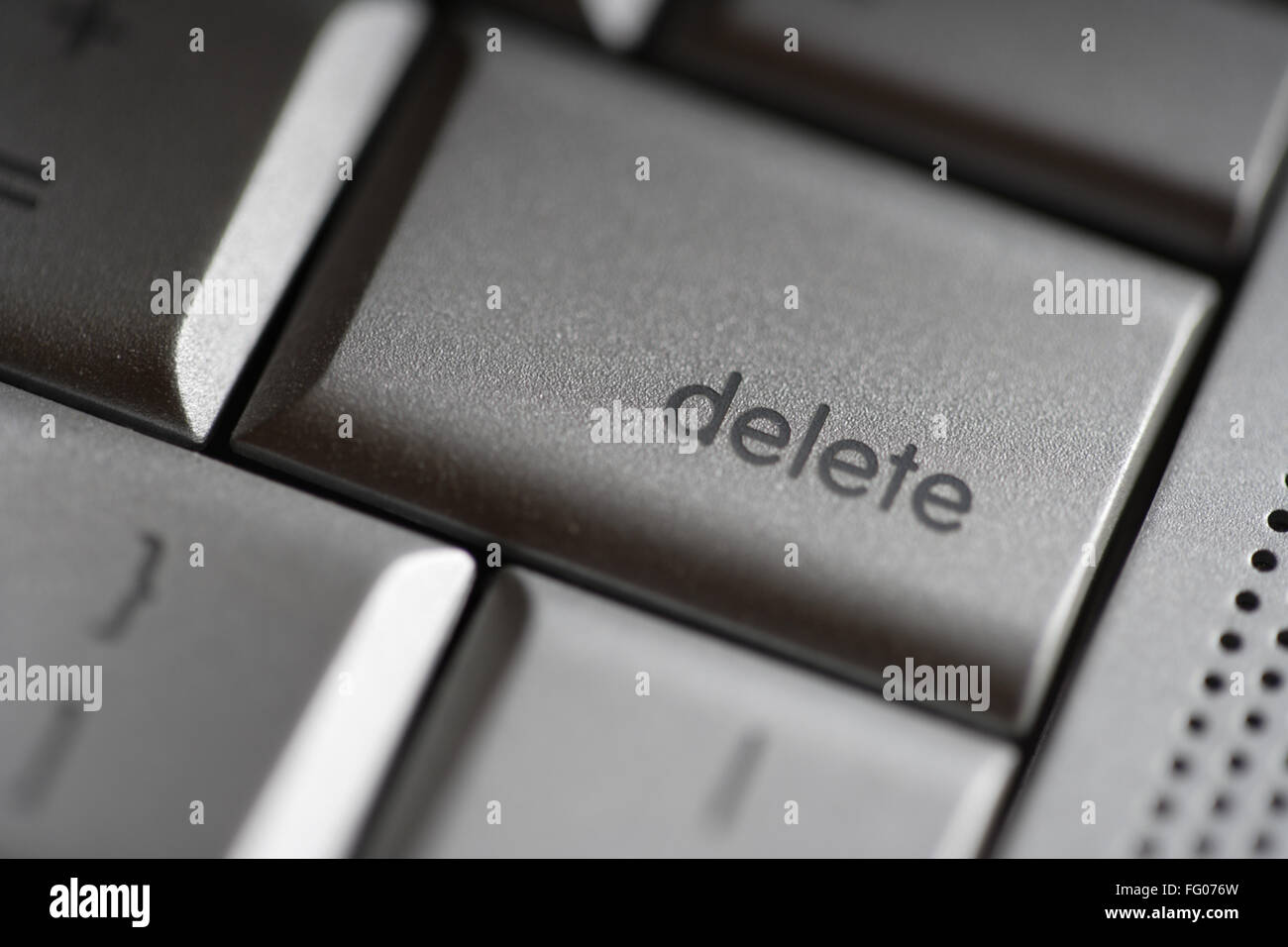 Computer keyboard delete key Stock Photo Alamy
