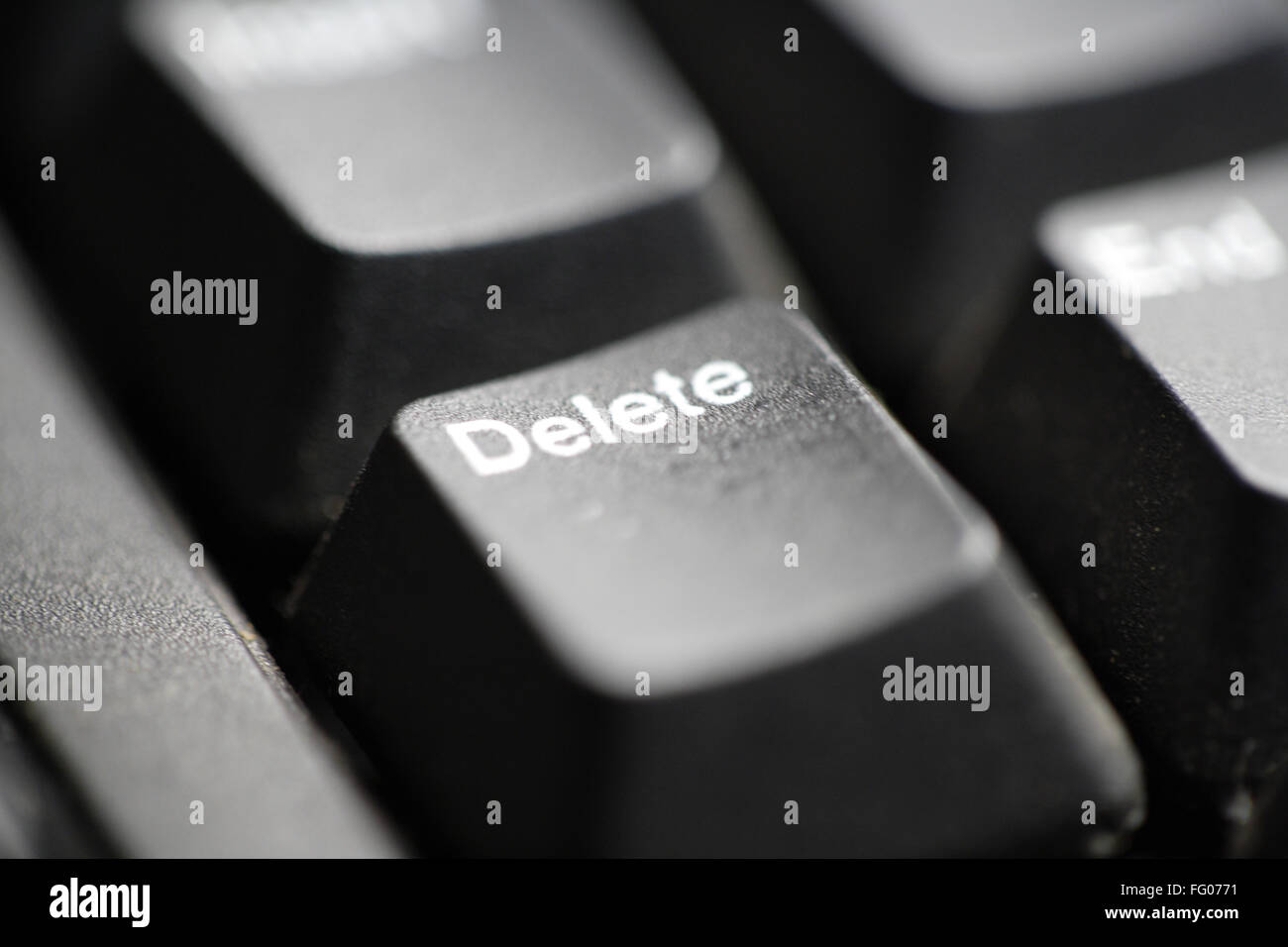 Computer Keyboard delete key Stock Photo - Alamy
