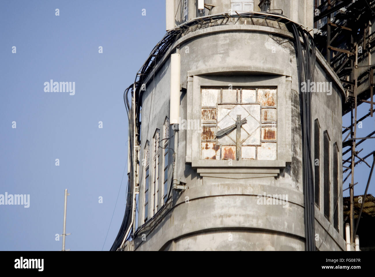 Wall clock building at Chowpatty in Bombay Mumbai , Maharashtra , India