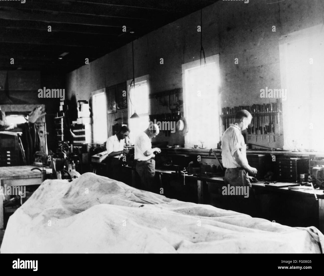 MESCALERO RANCH, 1931. /nN.T. Ljungquist, A.W. Kisk, and C.W. Mansur