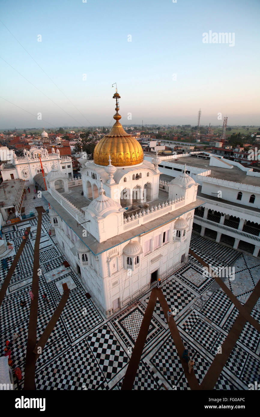 Aerial view of Guru Tegh Bahadur sahib gurudwara at Baba Bakala