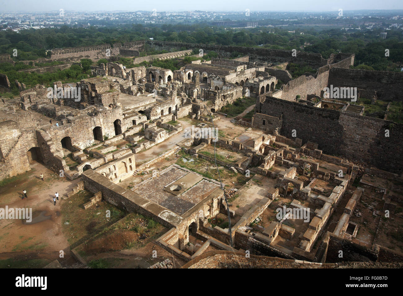 Golconda fort Hyderabad Andhra Pradesh India Asia Stock Photo