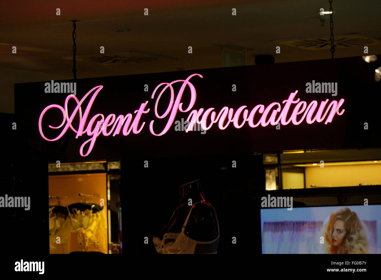 Markenname "Agent Provocateur", Berlin Stock Photo Alamy